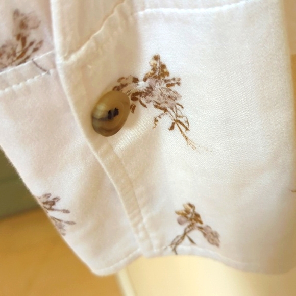 Something Navy Pretty Button Through Top L - Picture 12 of 16